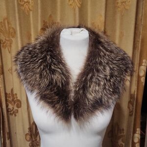 Genuine Racoon Fur Collar